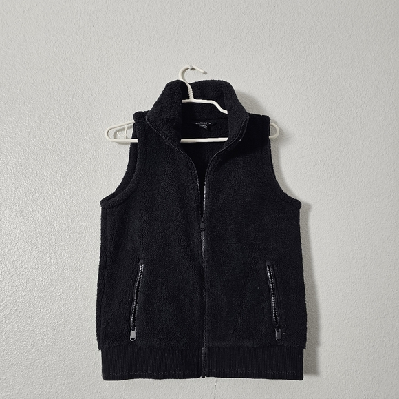Women's  Athleta Black Fleece Vest Sz XS - Picture 2 of 7